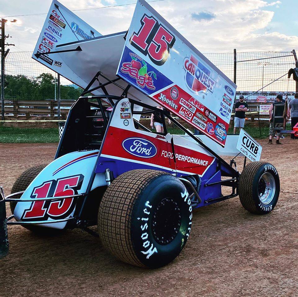 Tony Stewart Racing's Donny Schatz won at Sarver Speedway in World of Outlaws in Pennsylvania. Tony Stewart Racing's Donny Schatz won at Sarver Speedway in World of Outlaws in Pennsylvania.